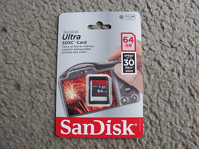 Brand New SanDisk Ultra 64GB SDXC Class 10 Memory Card SDSDU-064G-A46 (30MB/s)