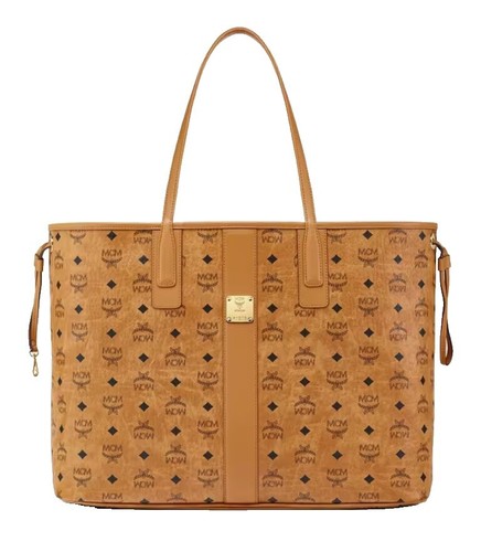 MCM $695 Liz Reversible Shopper Handbag Tote Bag Medium Black in