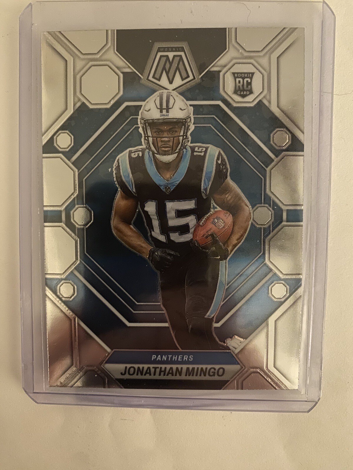 2023 Panini Mosaic Jonathan Mingo Rookie Card RC Silver Prizm Panthers #336