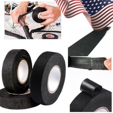 3 Rolls 82ft Car Wiring Loom Tape Adhesive Cloth Fabric Harness Insulation Tape