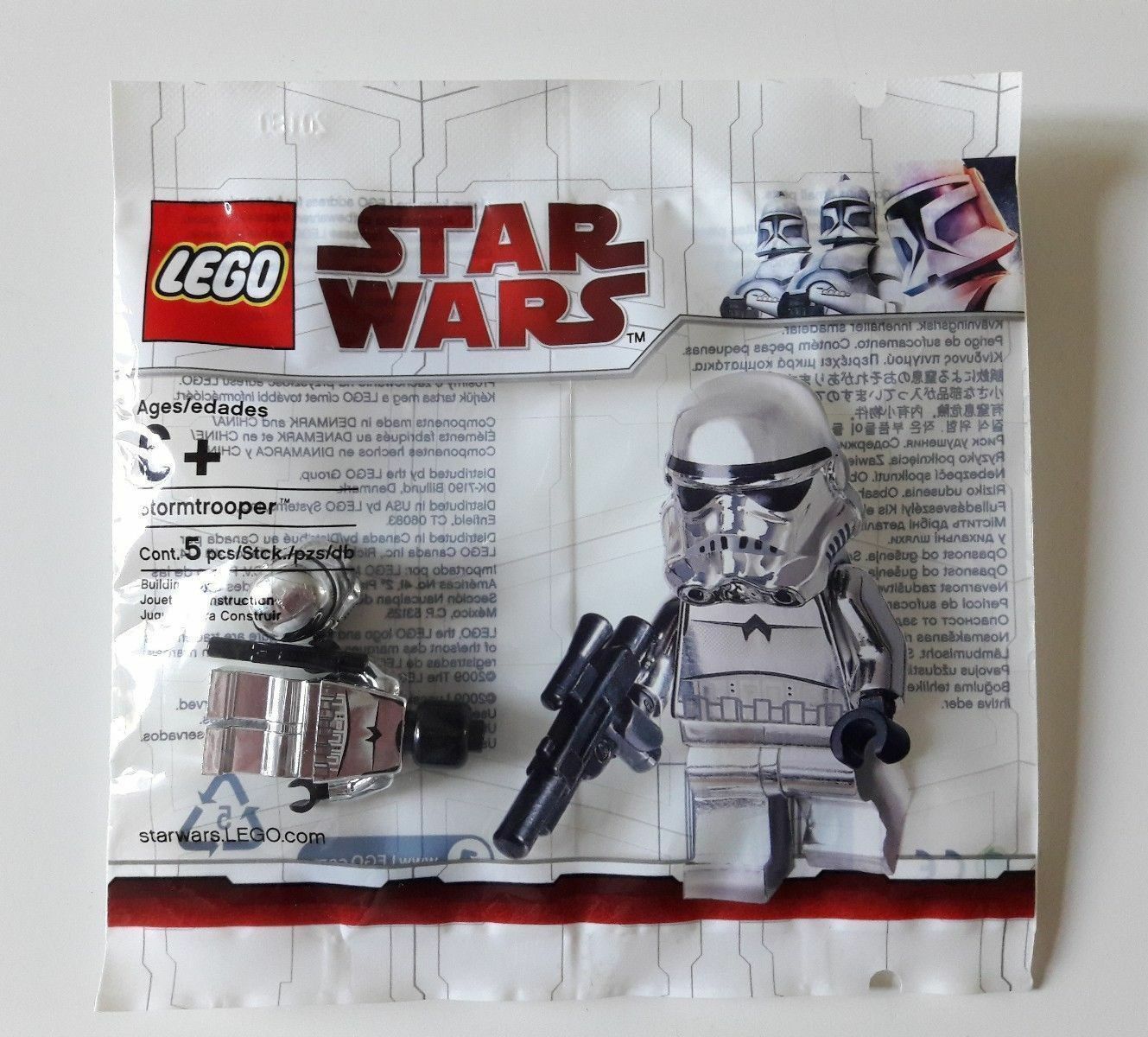 LEGO Star Wars 4591726 - Stormtrooper Limitiert Polybag Chrom Chrome Chrome Chrome Silber 7756e0 LEGO Star Wars 4591726 - Stormtrooper Limitiert Polybag Chrom Chrome Chrome Chrome Silber 7756e0