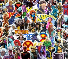 25/50 X-Men Sticker Pack - Waterproof Vinyl - Wolverine Magneto Xmen 97