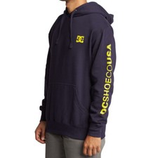 DC Shoes Star CO USA Skate Pullover Hoodie Navy L NWT Streetwear Surf Snowboard