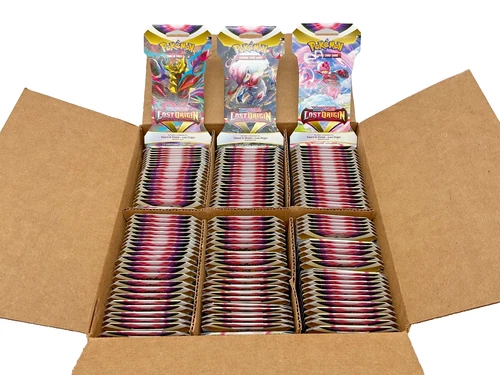 Lot of (144) Pokemon Sword & Shield Lost Origin Sleeved Booster Packs Open Case