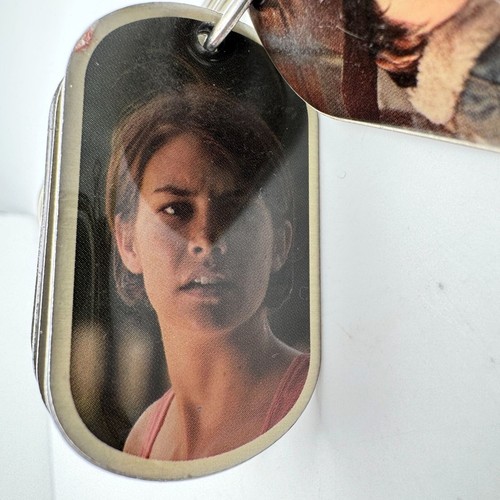 Juego de 15 llaveros de imágenes de personajes coleccionables de etiqueta de perro de The Walking Dead - Imagen 19 de 20