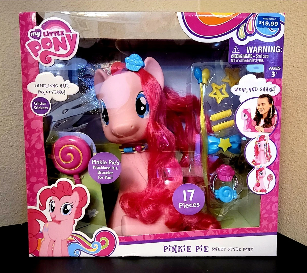 My little pony sales styling head pinkie pie