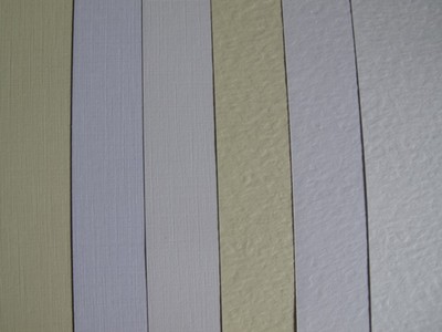 40 x A5 Zeta Hammer oder Leinen wassergekennzeichnetes Papier 100 g/m2 weiß elfenbein oder glänzend weiß 