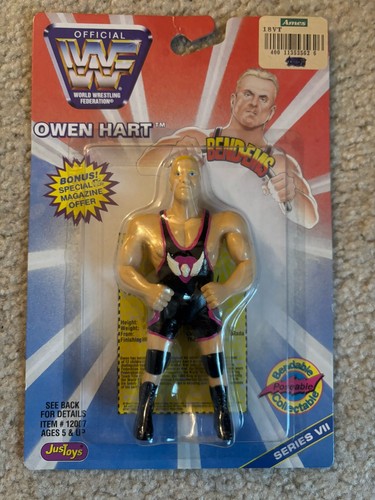 Owen Hart Series 7 Bend-Ems Action Figure Sealed 1...