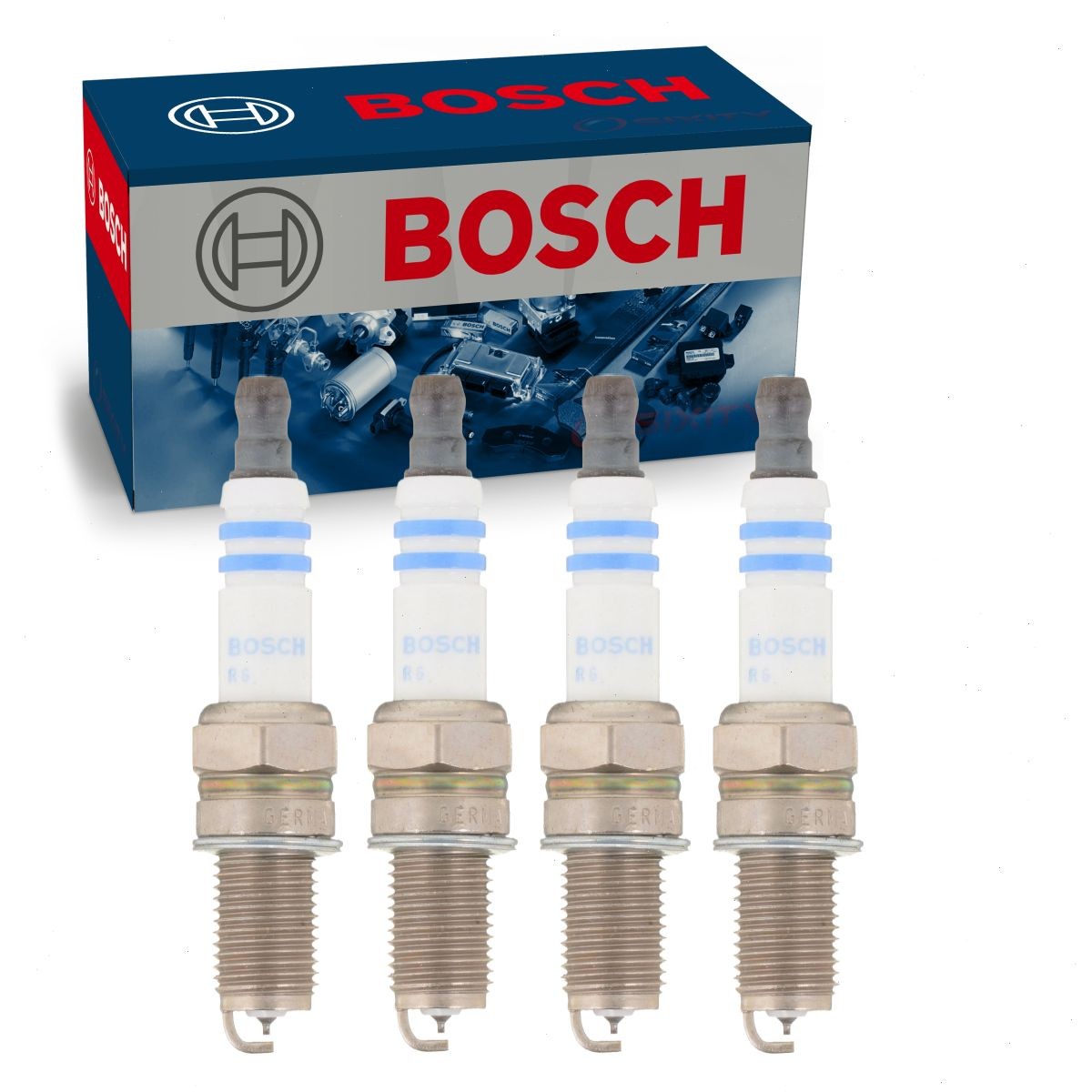 4 pc Bosch Double Iridium Spark Plugs for 2014-2020 Fiat 500L 1.4L L4 de