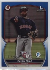 2023 Bowman 1st Edition Blue Foil 123/150 Dayan Frias #BPPF-26 10w8