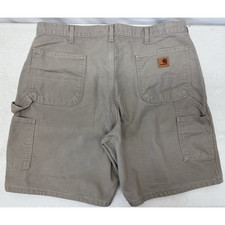 CARHARTT B25 DES Men's 40 Original Fit Sand Duck Canvas Carpenter Work Shorts