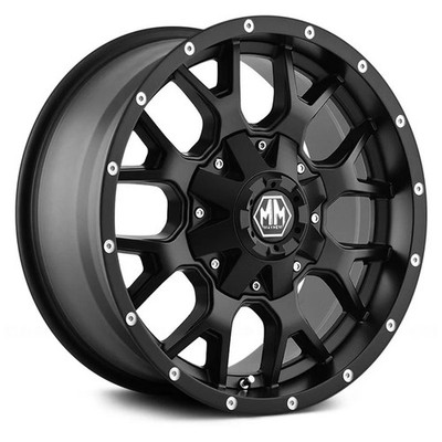 Mayhem 8015 WARRIOR Wheel 18x9 (-12, 8x165.1, 130.8) Black Single Rim