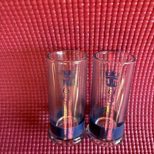 Set Of 2 Royal Caribbean Cruise Shot Glasses With Logo And Drink Stirrers - Picture 6 of 7
