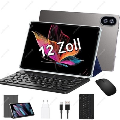 Gaming Tablet 12 Zoll 16GB RAM+128GB ROM 7000mAh 13MP+8MP 5G WlFl HD IPS 2.0K