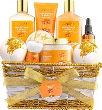 Gifts for Women Gift Basket for Women - 10 Pc Almond Milk  Honey Beauty  Perso