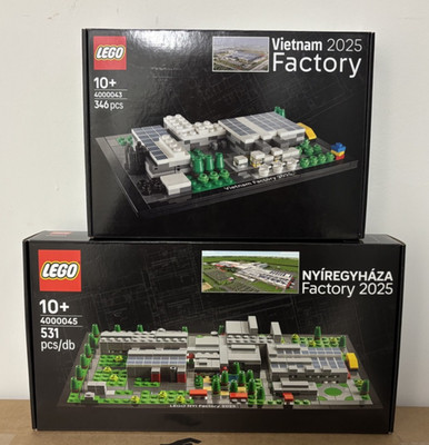 NEW - Lego Architecture - 4000043 Vietnam Factory & 4000045 Nyíregyháza Factory