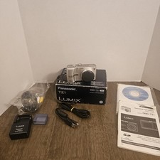 Panasonic Digital Camera Lumix DMC-TZ1 5.0MP Silver No Battery, Untested