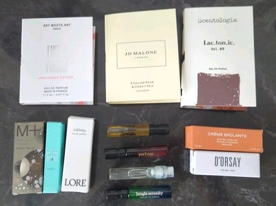 Fragrance sample lot of 12 Travel Size (d'Orsay, Escentric Molecules, and more)