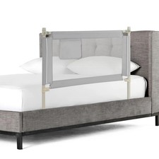 Bed Rail for Toddlers, 47''Long, Height Adjustable Foldable Baby Bed Rail G...