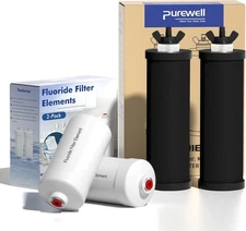 Purewell 8-Stage PF-3&FL-2 Purification Elements Set Replacement,4 Pack,K Series