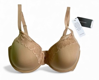 Natori NWT Hidden Glamour Contour Cup Underwire Bra 736044 Cafe Nude 32DD