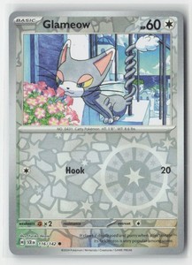Glameow 116/142 Stellar Crown Reverse Holo Common
