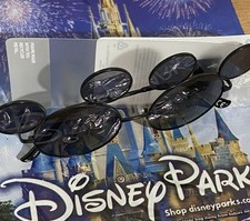 Disney Mickey Mouse Ear Shaped Sunglasses Black Lenses Adult NWT
