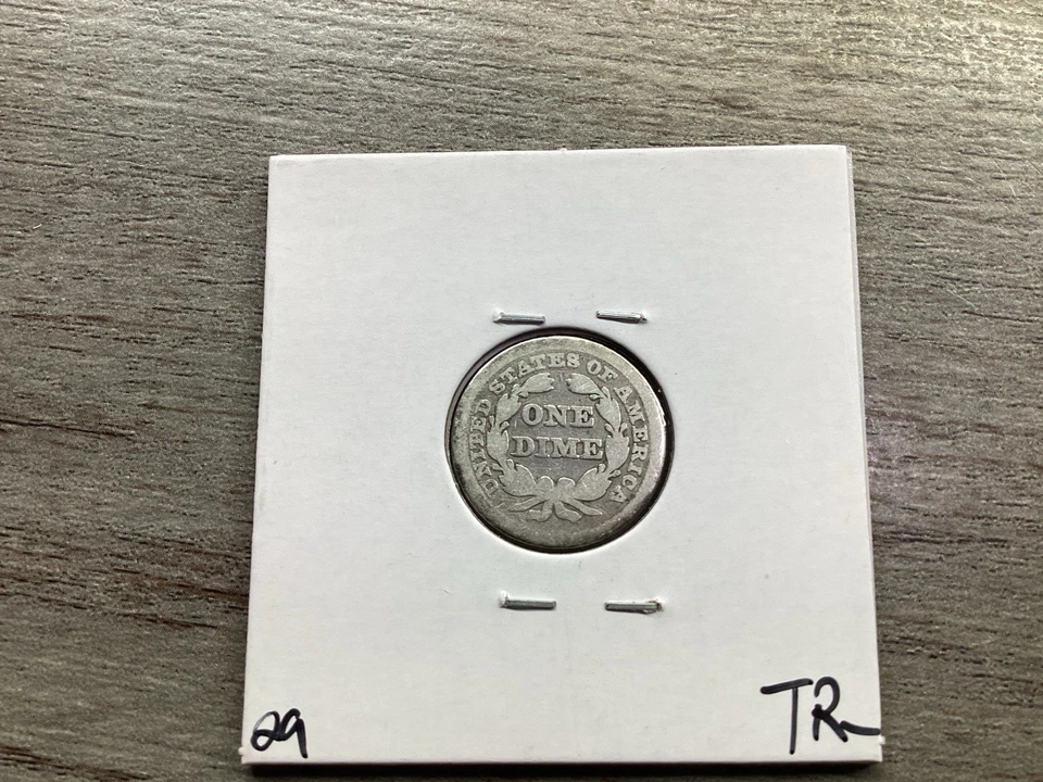 1850 Seated Liberty Silver Dime Type 2 with Stars & Drapery No Arrow 032825 67tr - Image 4 of 4