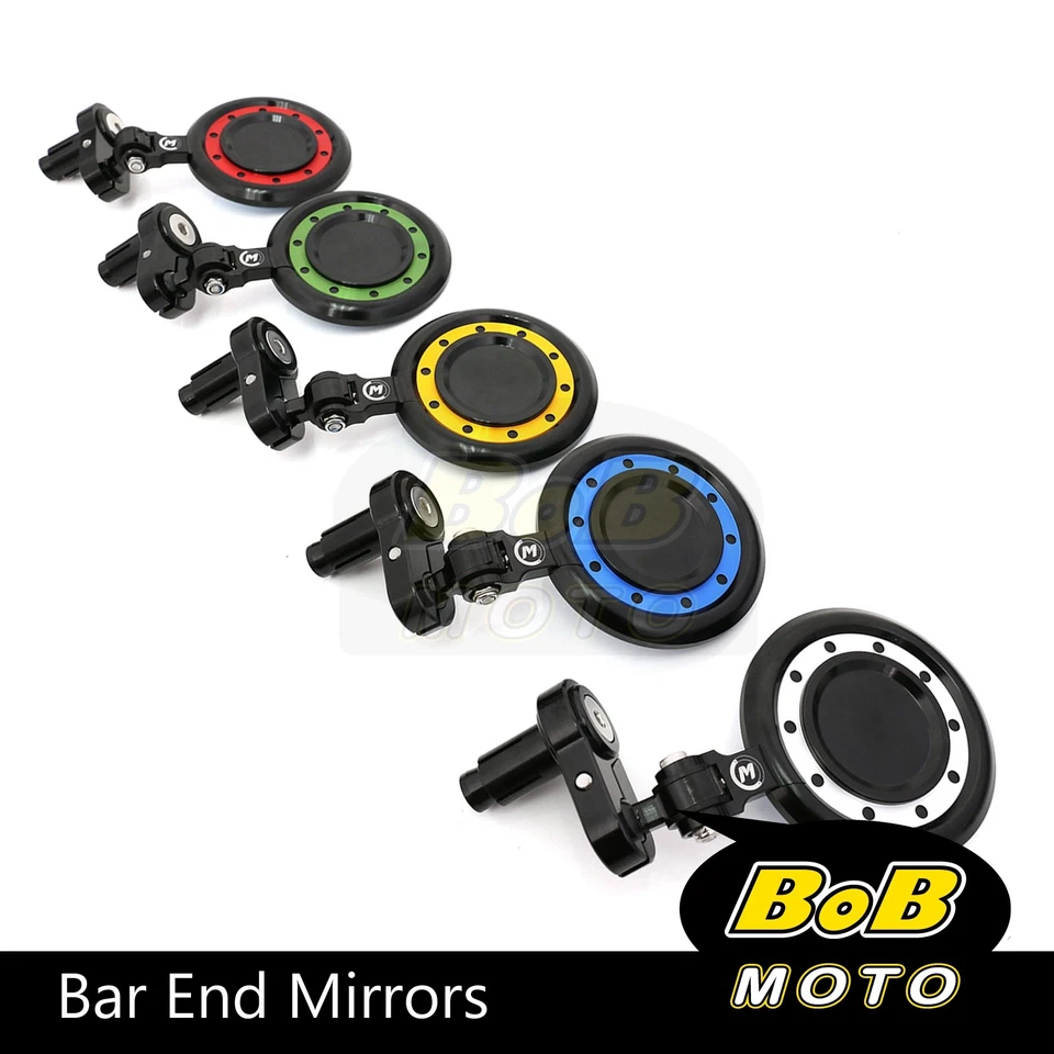 REACTOR Motorcycle Bar End Mirrors For Kawasaki ZZR600 90-06 05 04 03 02 01 00 - Изображение 3 из 4