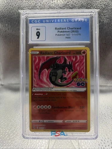 CGC 9 Radiant Charizard Pokemon GO 2022 011/078 Mint TCG