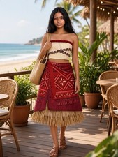 New Disney's Moana 2 Moana Adventure Outfit Costume Size 4-6x Ages 3