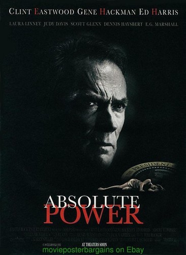 ABSOLUTE POWER MOVIE POSTER Very Fine Original SS 27x40 Inch CLINT EASTWOOD