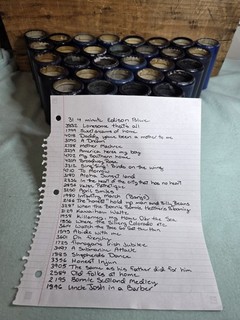 31 Edison Blue Amberol Cylinder Records Check Photos For Titles