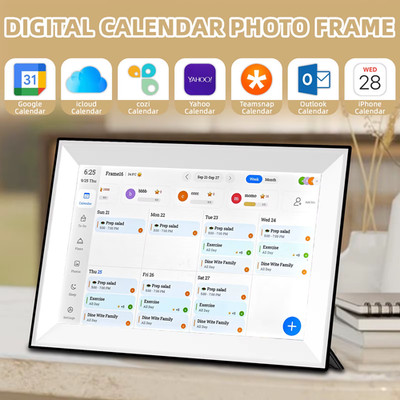 10,1 Zoll Touchscreen Kalender Digitaler Fotorahmen Smart Organizer Automatisch Drehen 