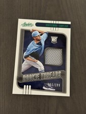 2021 Panini Absolute Rookie Threads Green Foil /199 #RT-JF JOSH FLEMING Card RC