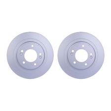 2 Bremsscheiben voll Ø 76 mm 10 mm HELLA passend für u.a. KIA CEED