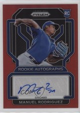 2022 Panini Prizm Rookie Auto Red Prizm 13/99 Manuel Rodriguez #RA-MR Auto 0l2
