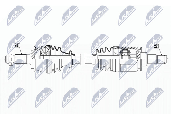Antriebswelle NTY NPW-BM-119 FüR Mini R50 R53 Cooper One-image