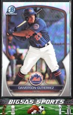 2023 Bowman Draft Daiverson Gutierrez #BDC-127 New York Mets