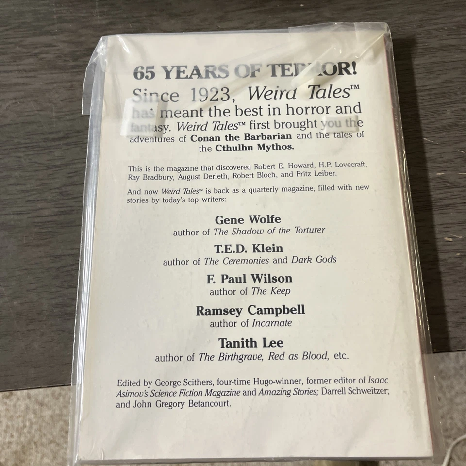 1988 Spring WEIRD TALES Pulp Magazine #290 VF 8.0 Gene Wolfe - Image 2 of 2