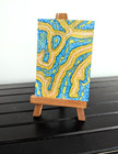 ACEO Art Card Acrylic Original Painting Abstract Coral Close Up Water Animal USA — photo 1