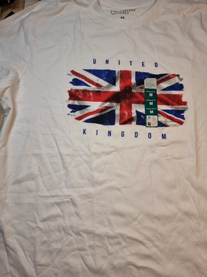 Great Britain Distressed Union Jack Tshirt Primark BNWT Medium UK