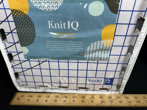 Knit IQ Blocking Mats Knitting and Crochet Pack of 9 Blocking Boards in Case - Picture 6 of 6