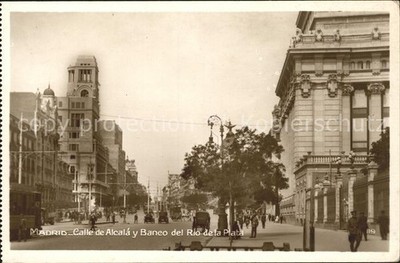 Madrid Spain Calle de Alcalá y Banco del Rio de la Plata