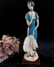 Figurina Signora Giuseppe Armani Firenze - 1987 Art Decò Lady in Blu - 34 cm Italia