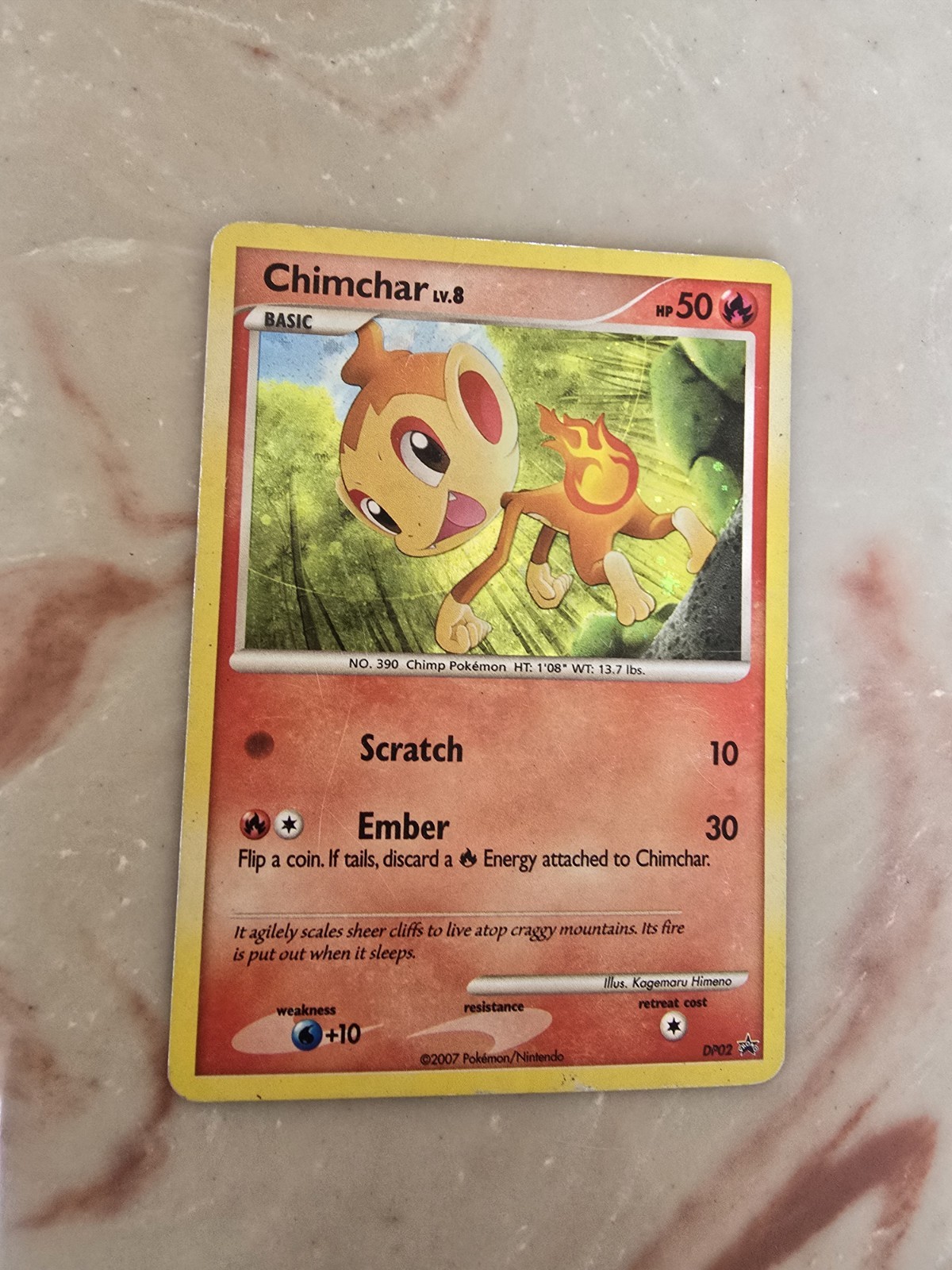 Chimchar - DP02 - Pokemon Diamond & Pearl Promo Holo Card MP
