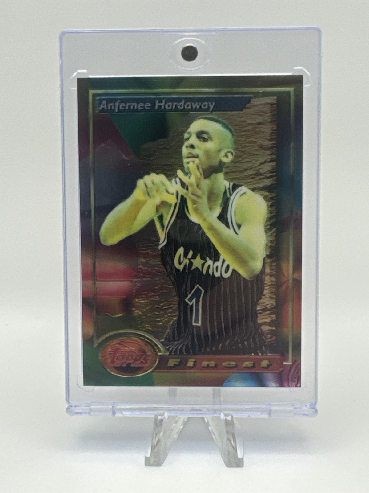 1993-94 Topps Finest Refractor #189 Anfernee Hardaway RC Rookie Card RAW