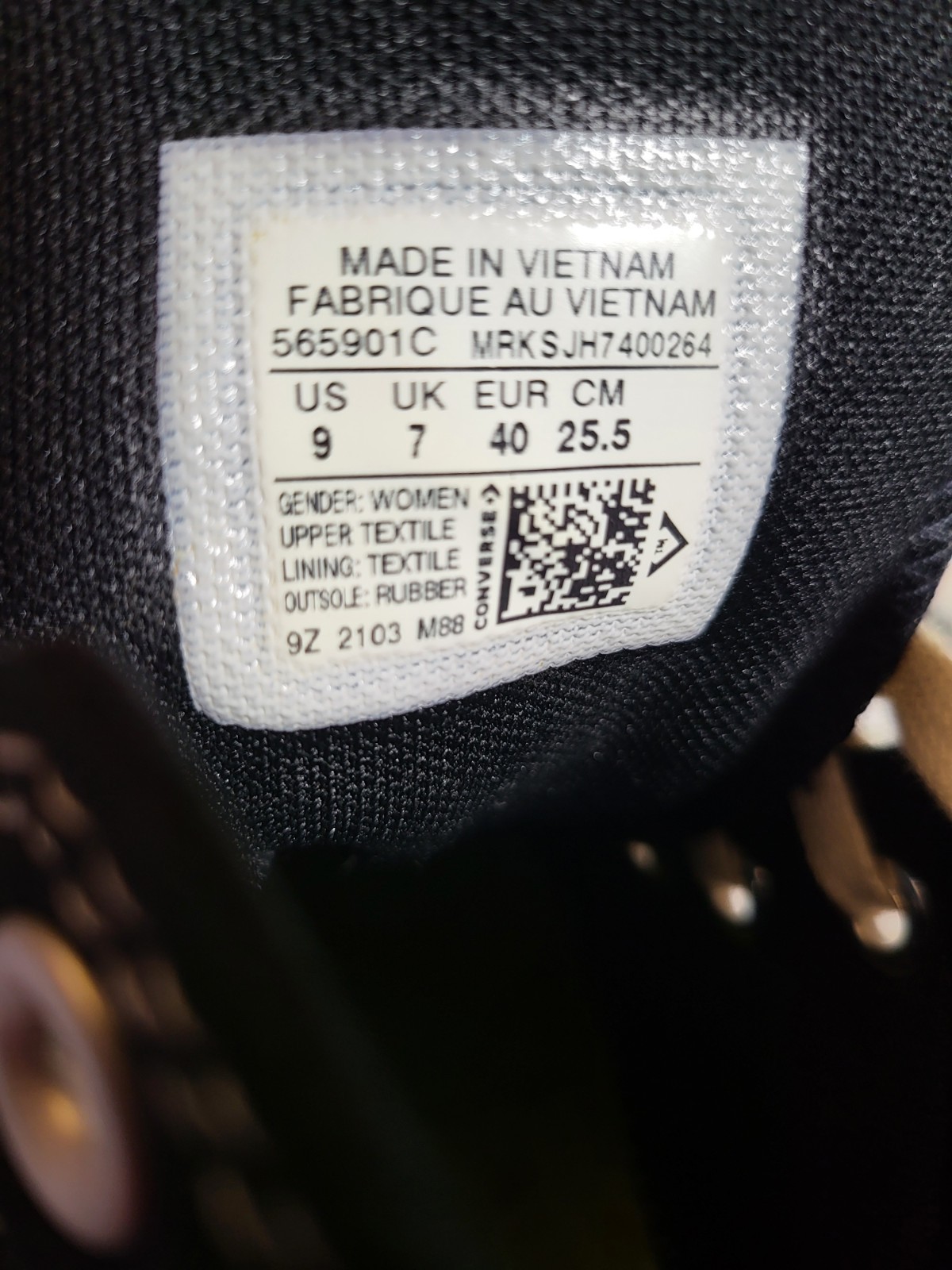 Converse Chuck Taylor All Star Women Size 9 Black High-Top Chunky Platform Shoes thumbnail 9