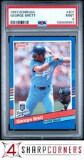 1991 DONRUSS #201 GEORGE BRETT ROYALS HOF PSA 9