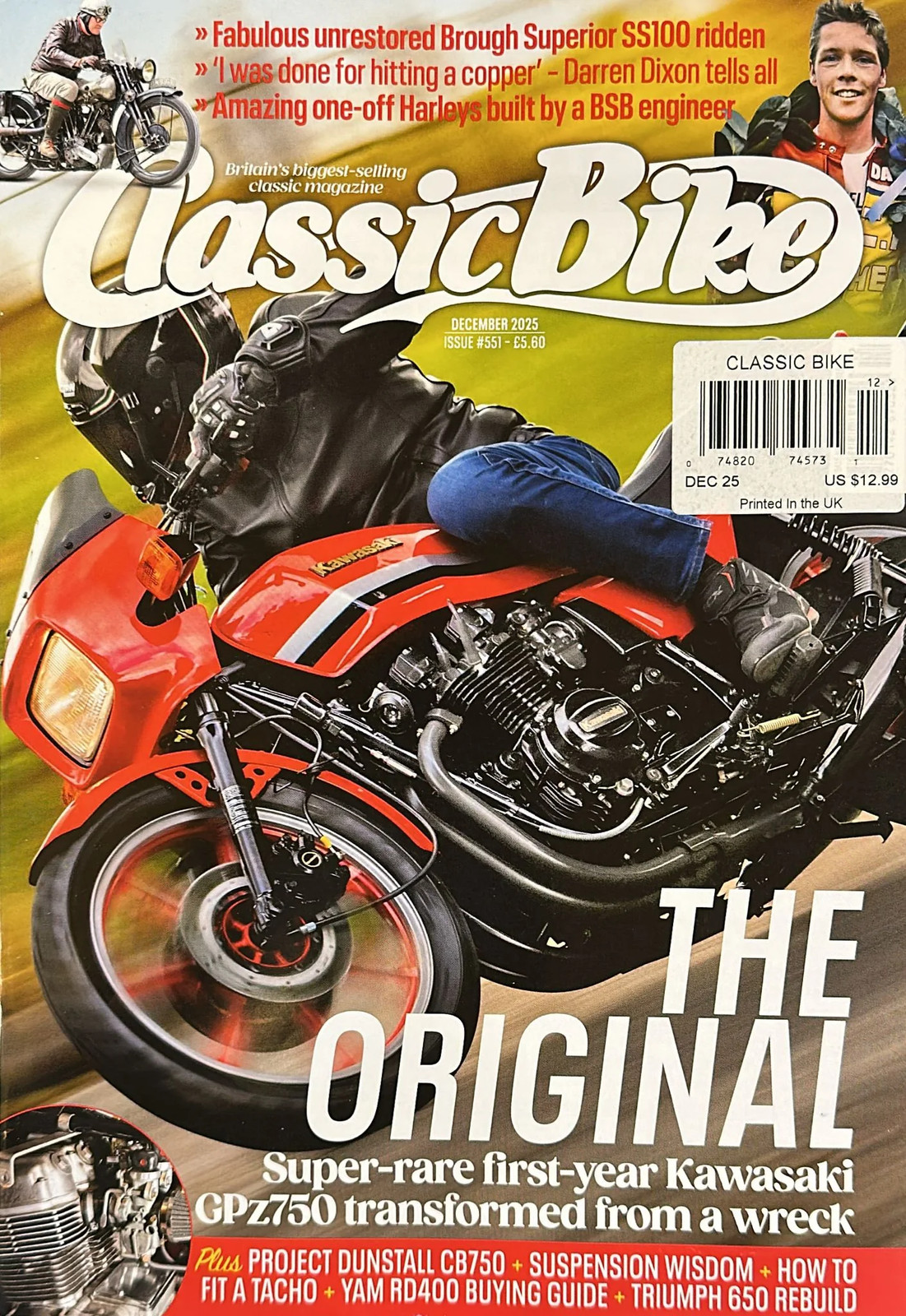 Classic Bike Magazine December 2025 Free Shipping